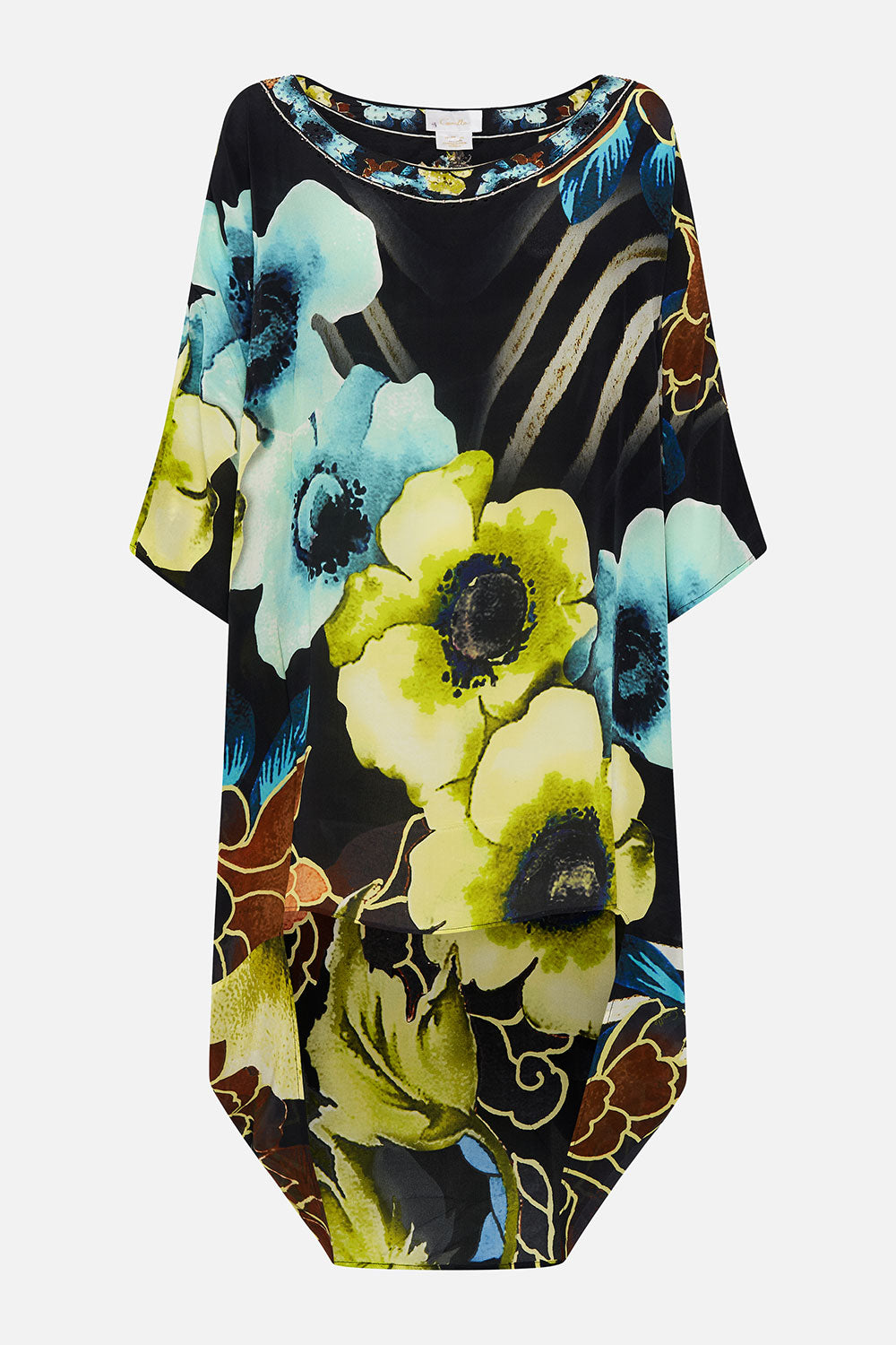 SCOOP BACK HEM DRESS POPPY DIVINE