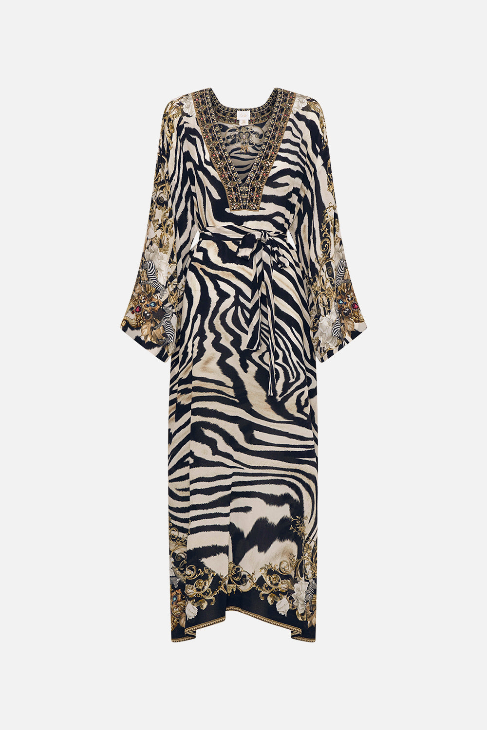 DEEP V KAFTAN WITH SLEEVE TABS EARN YOUR STRIPES