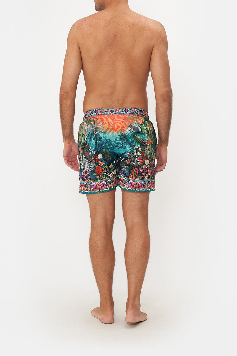 Elastic Waist Boardshort, Untamed Runaway | CAMILLA AU  CAMILLA