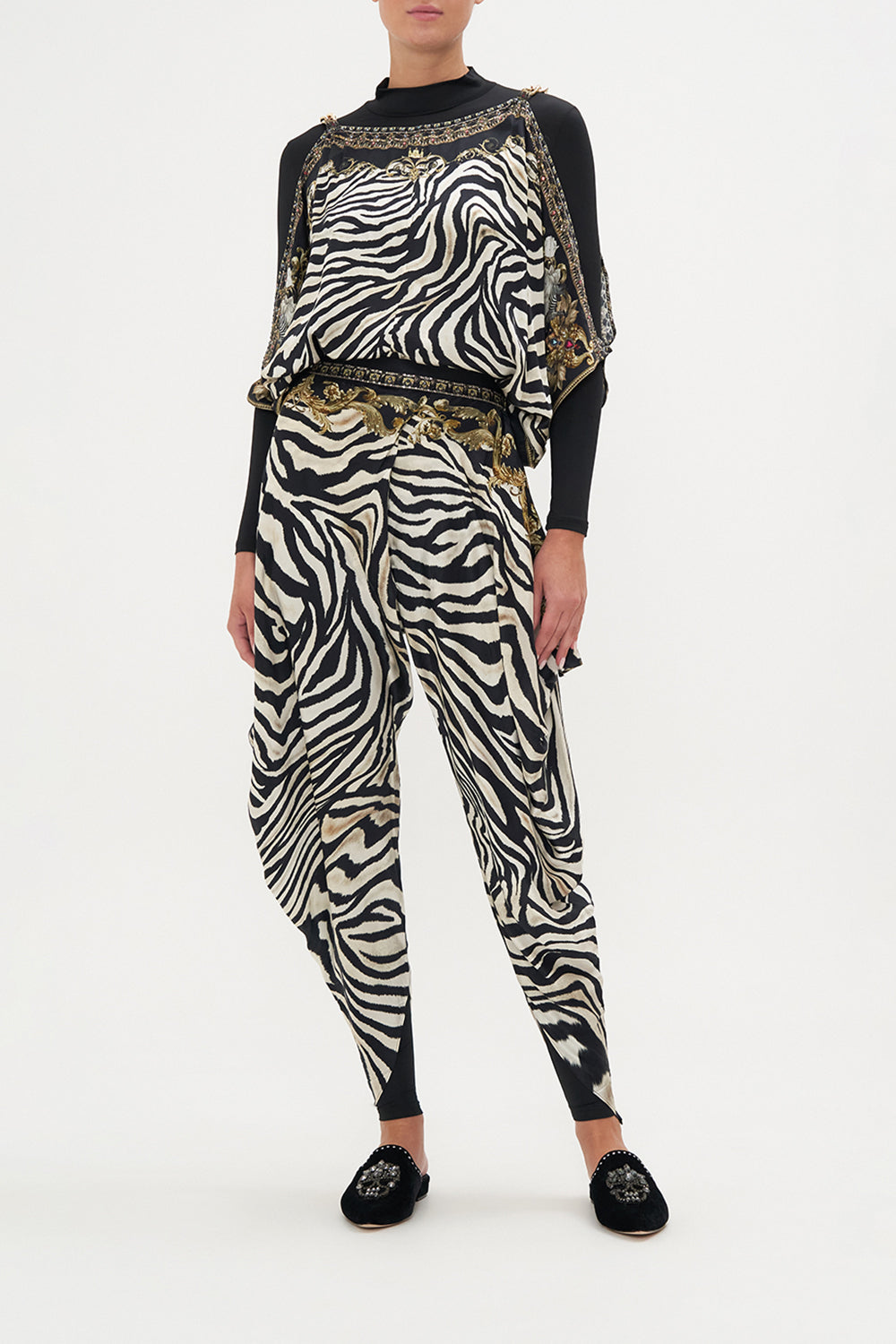 DRAPED SIDE PANT EARN YOUR STRIPES