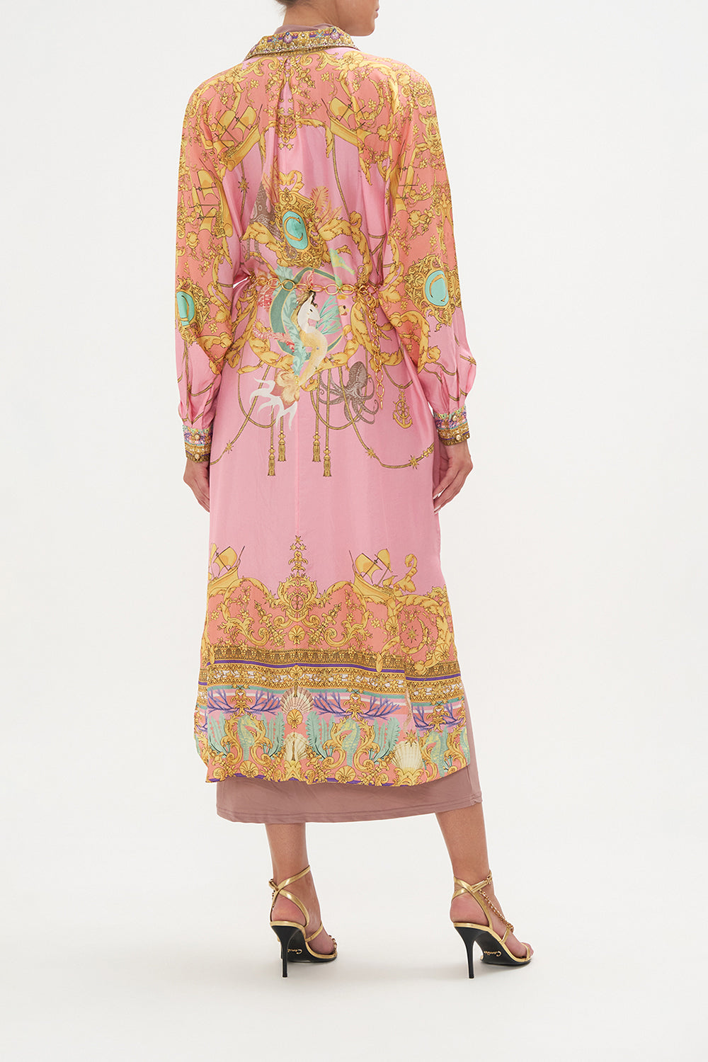 COLLARED BUTTON THROUGH DRESS MERMAID MOTEL