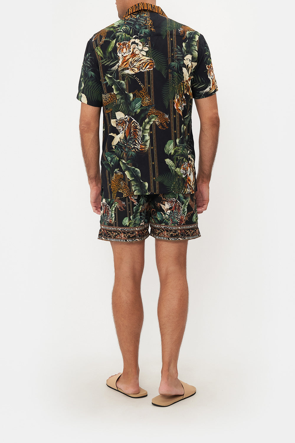 SHORT SLEEVE CAMP COLLARED SHIRT EASY TIGER