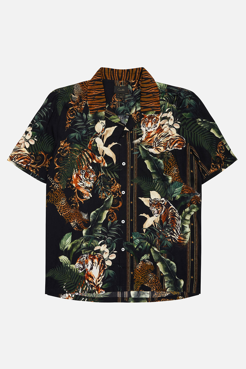 SHORT SLEEVE CAMP COLLARED SHIRT EASY TIGER