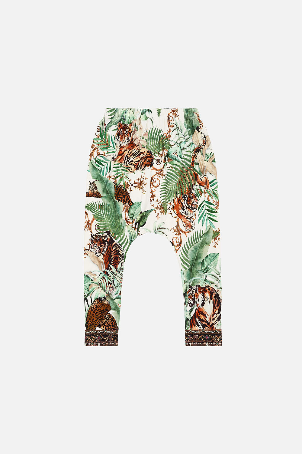 KIDS DROP CROTCH HAREM PANT 12-14 TIGER TRAP
