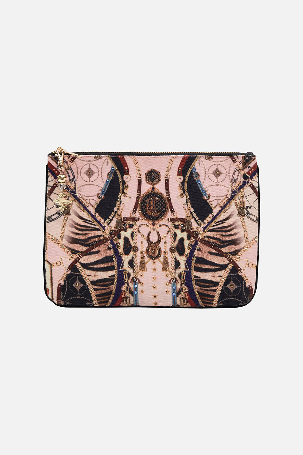 SMALL CANVAS CLUTCH I WANNA BE A COWGIRL BABY