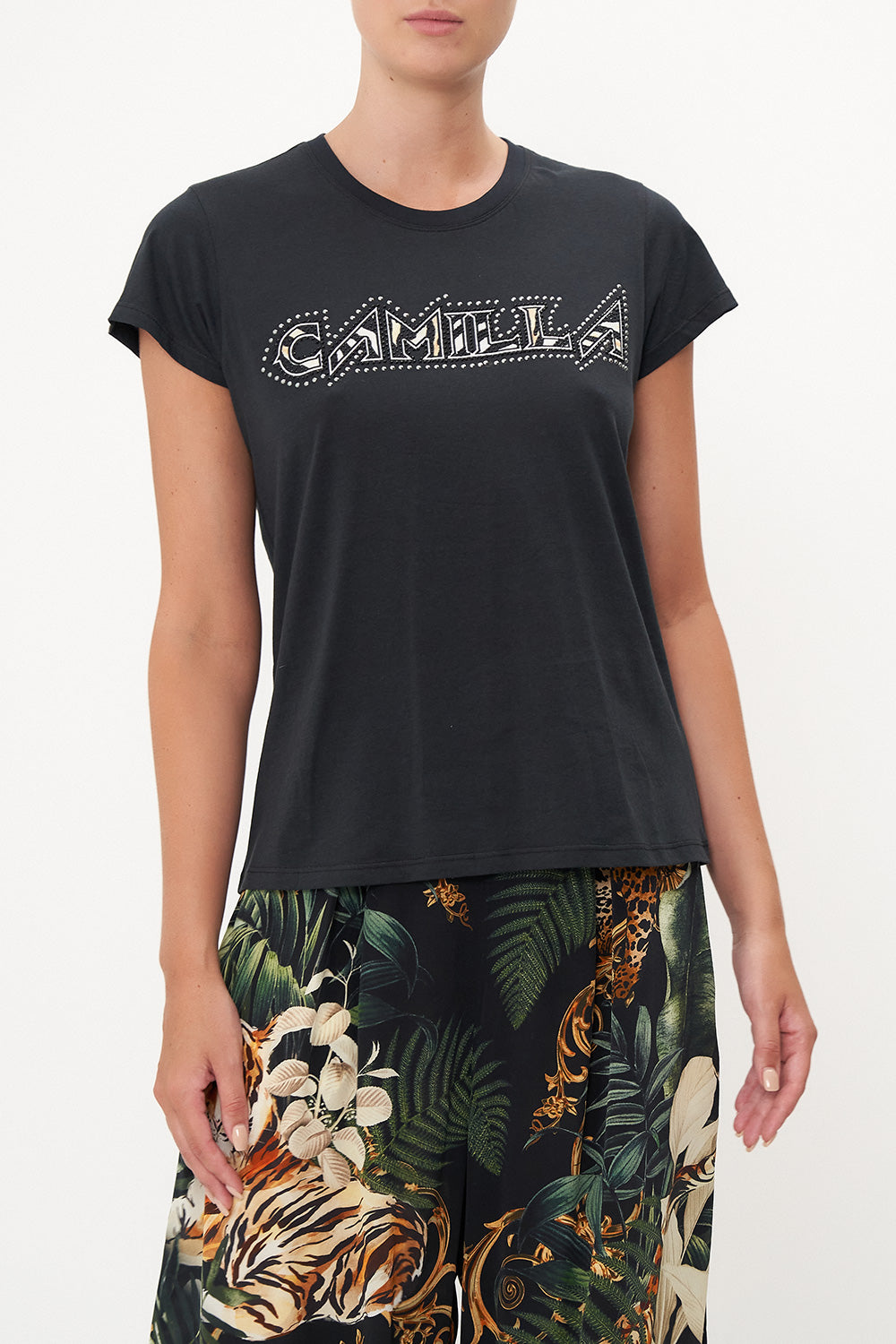 SLIM FIT ROUND NECK T-SHIRT EASY TIGER