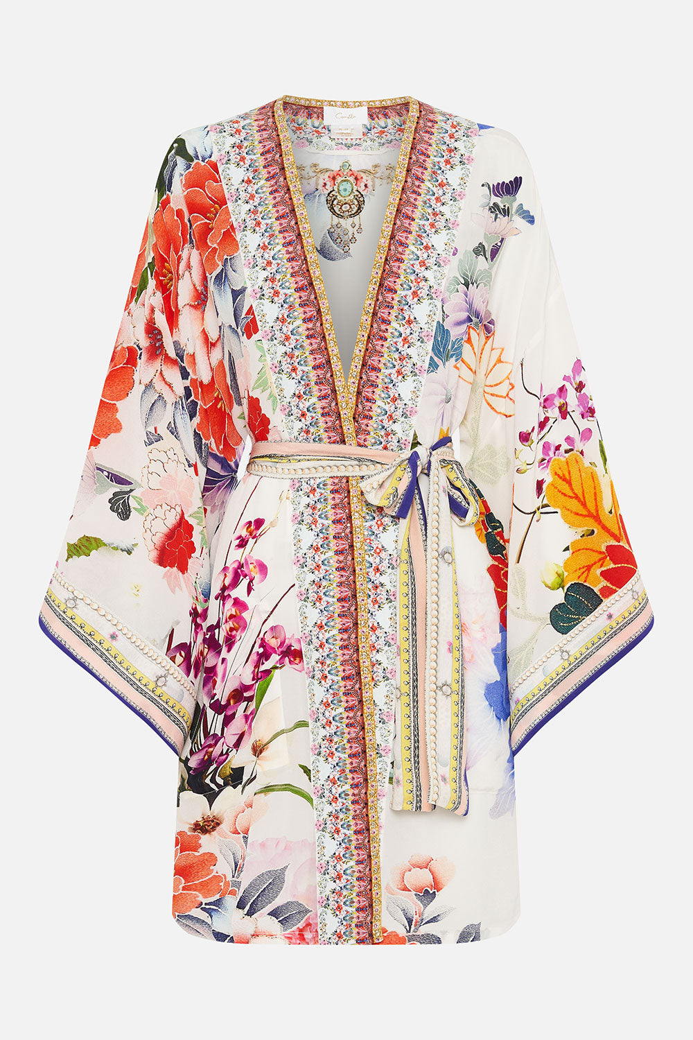 KIMONO WITH TIE BELT MEMORIES OF A GARDEN