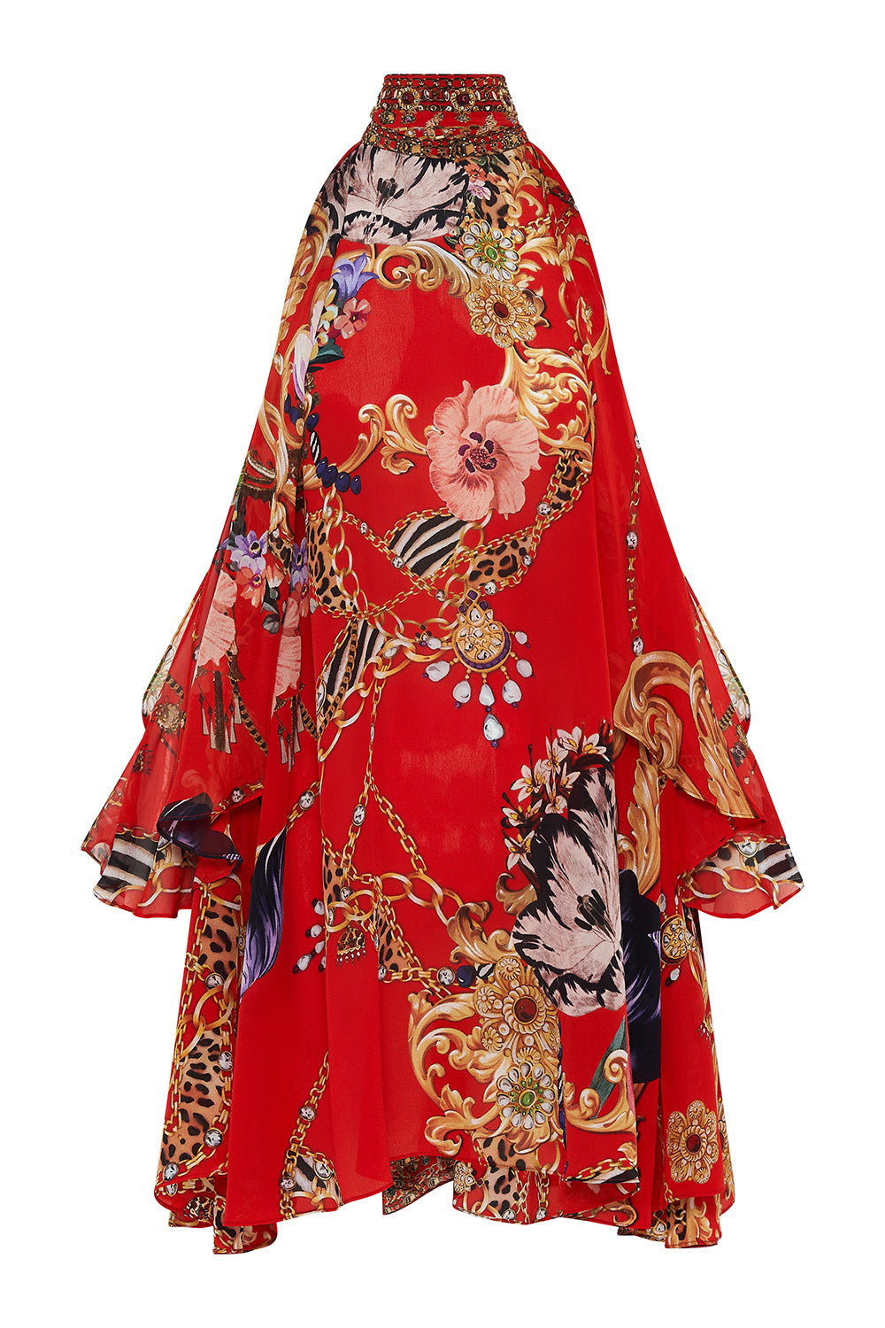 NECK TIE SHORT DRESS PRIMA DONNA