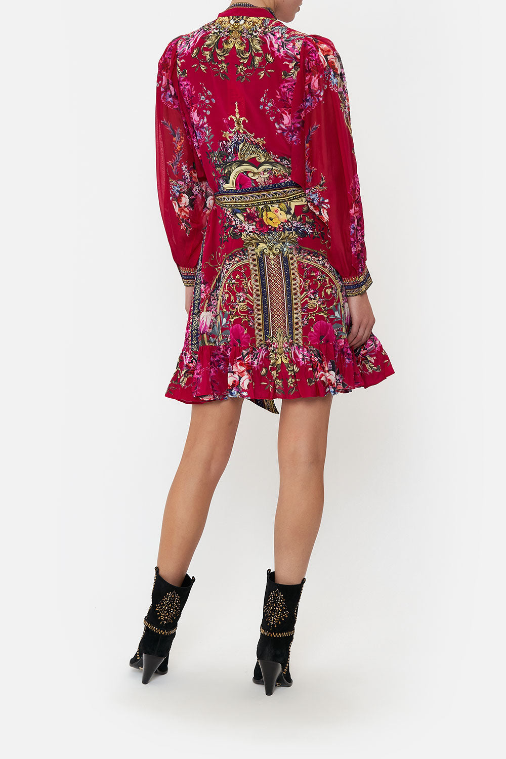 DROP SLEEVE SHIRT DRESS BOHEME BLOOMS