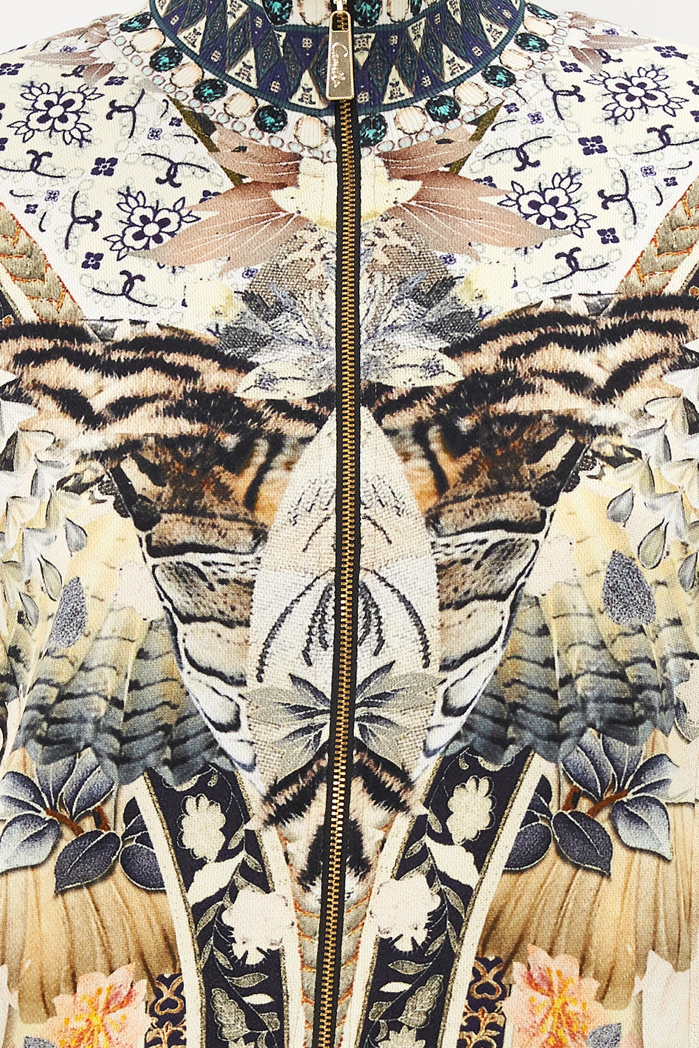 ZIP FRONT SWEAT JACKET MOTO MAIKO