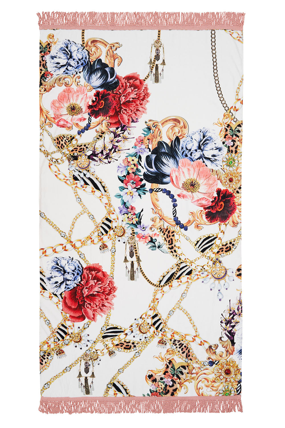 RECTANGLE TOWEL WITH FRINGE REIGN SUPREME