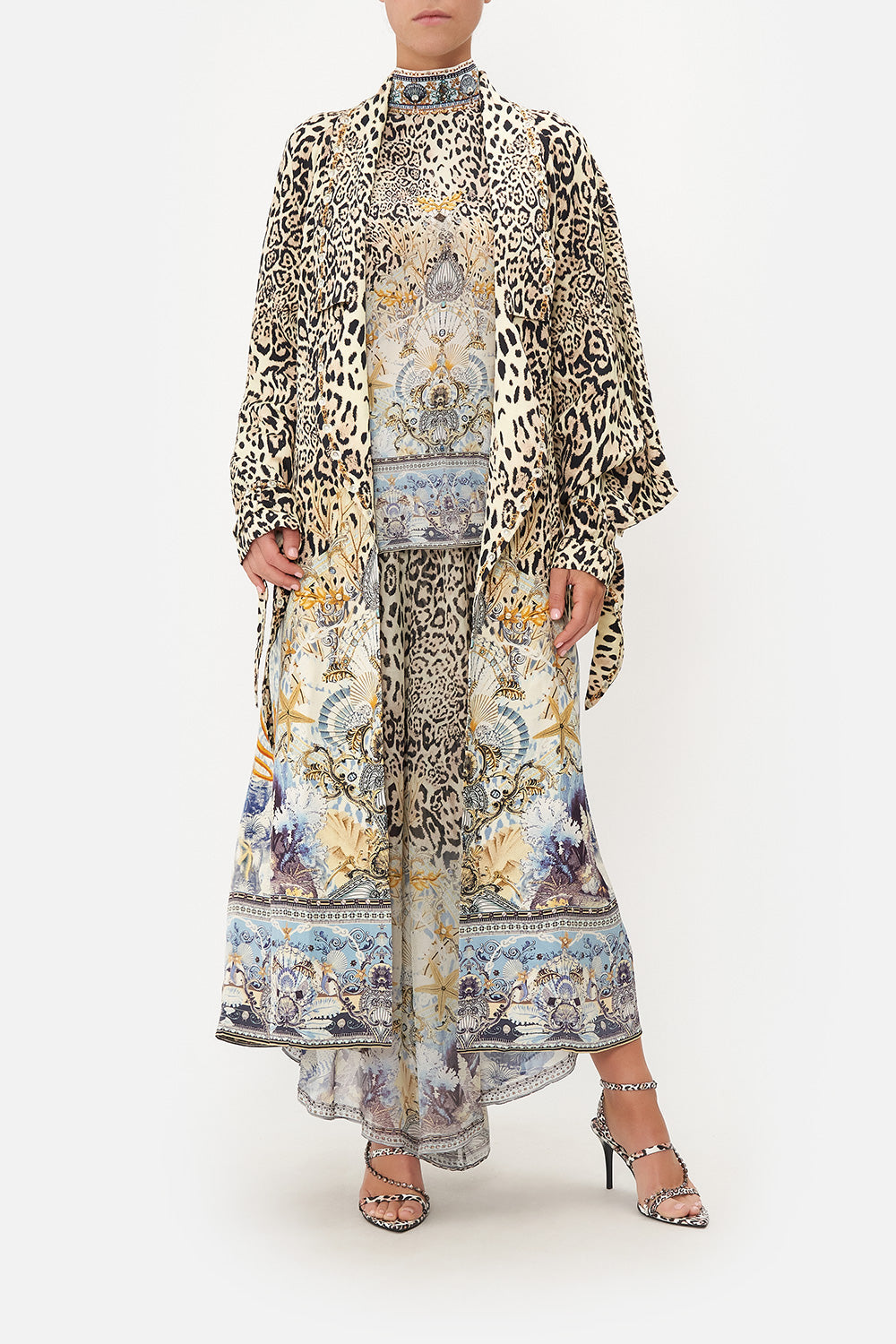 SOFT TRENCH WITH TIES SEAHORSE SONNET