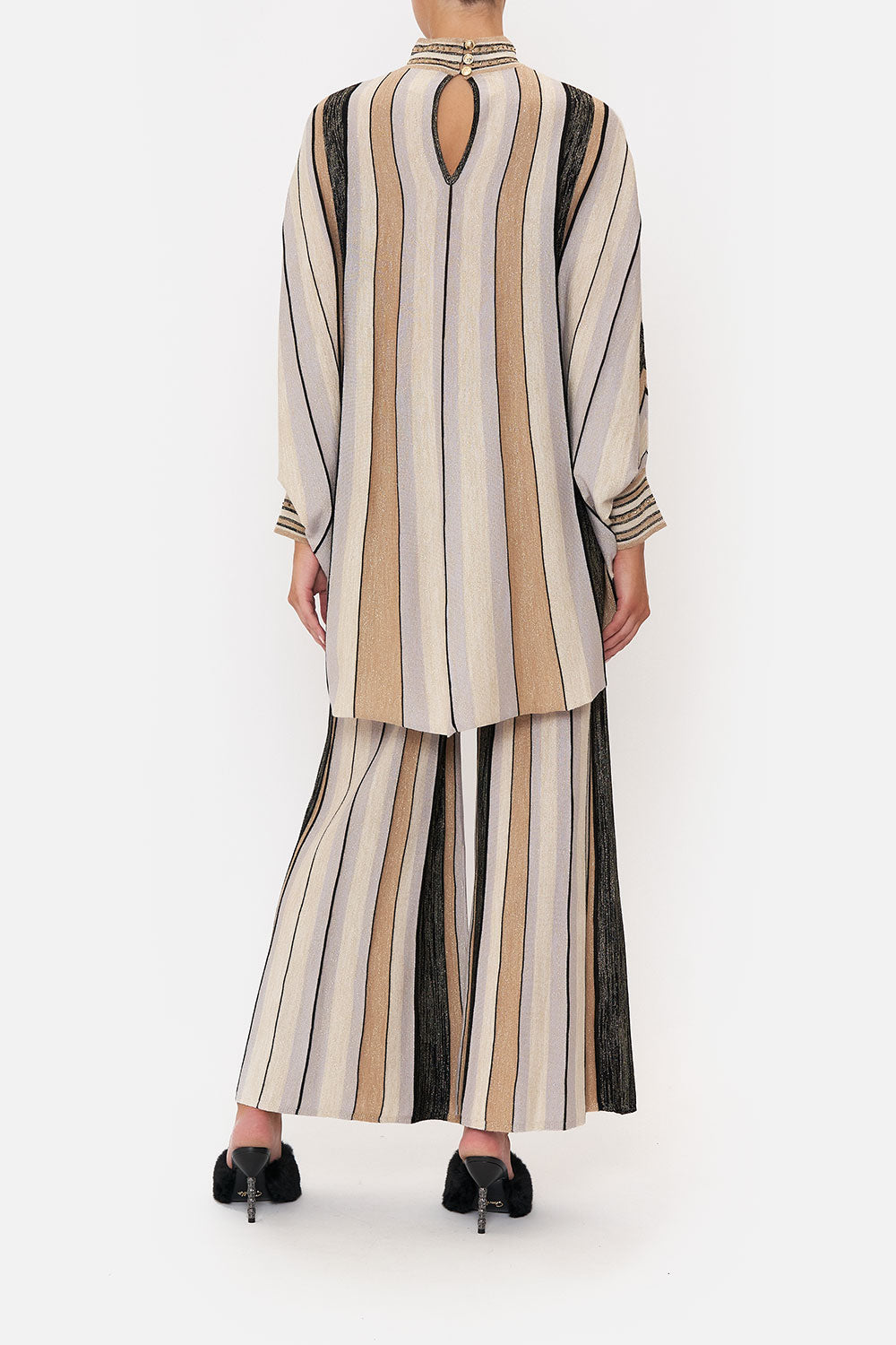 KNITTED KAFTAN WITH NECK BAND FOR THE LOVE OF LEO