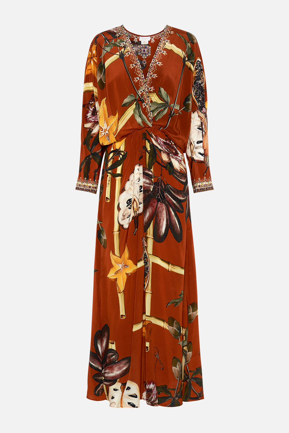 TWIST FRONT BATWING DRESS GARDEN OF EVE