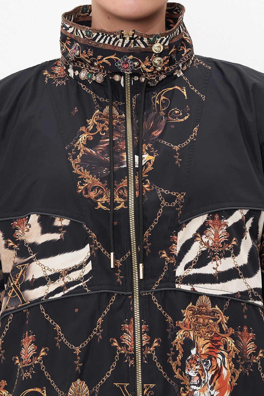 OVERSIZED ZIP FRONT HOODIE KNIGHTS OF JAGGIS TABLE