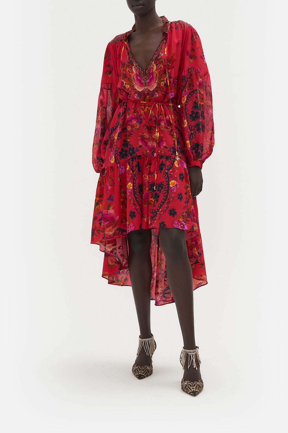 BLOUSON HIGH LOW DRESS VIEW FROM THE VEIL