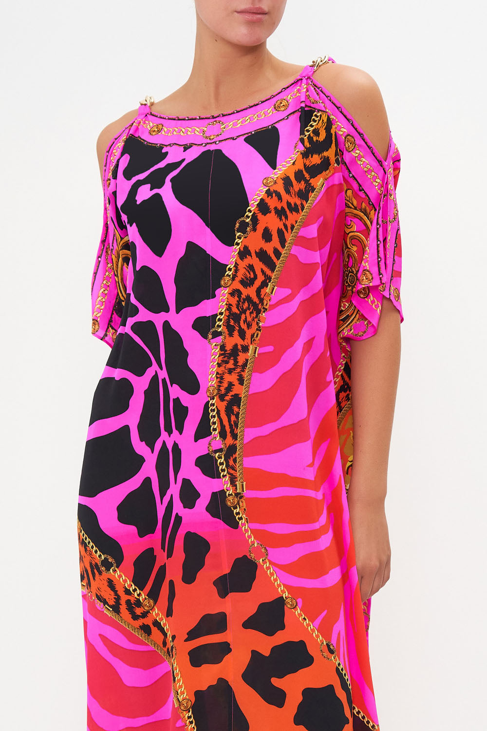 SLIM KAFTAN WITH HARDWARE ALWAYS CHANGE YOUR SPOTS