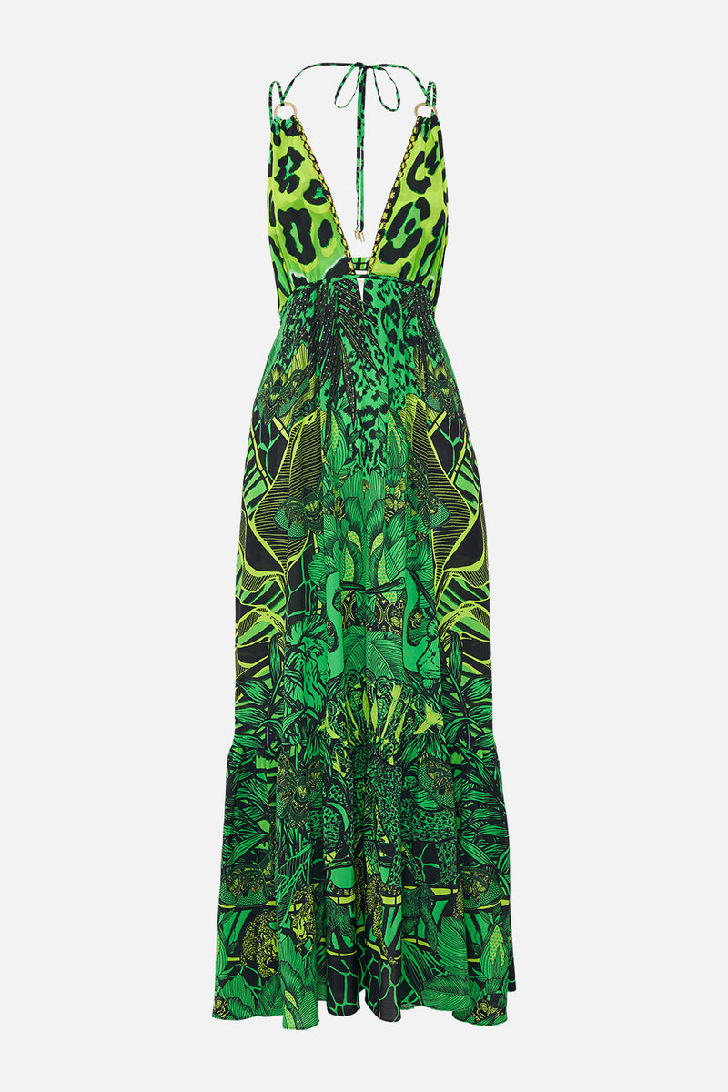 HIGH LOW HEM OFF SHOULDER DRESS GORILLA GROOVE