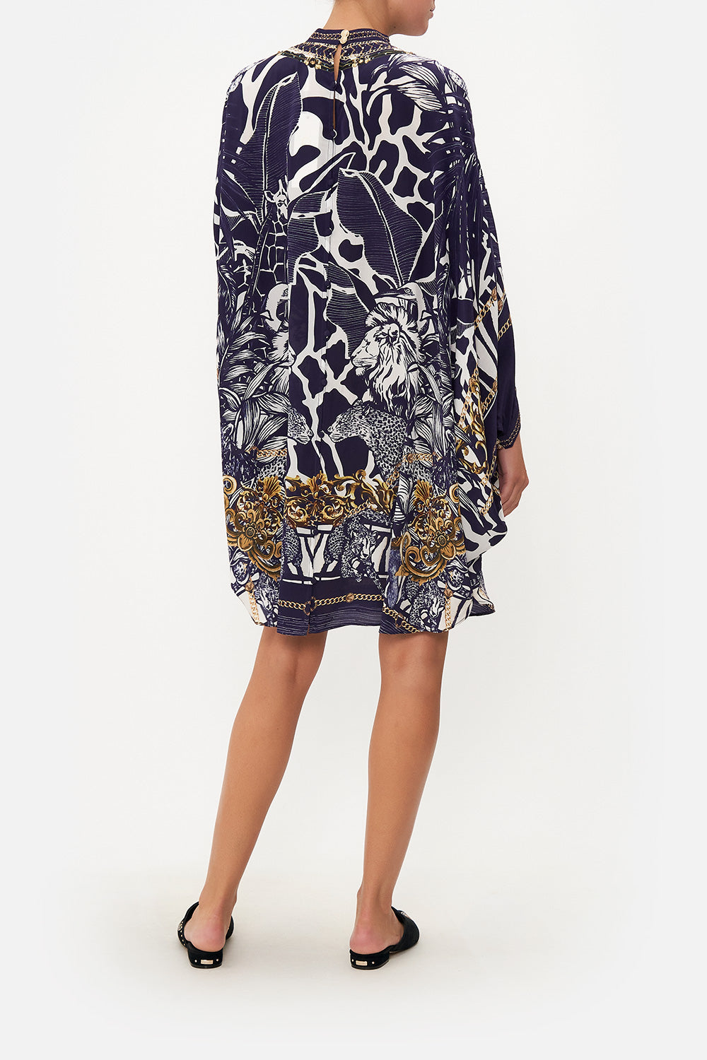 SHORT HIGH NECK KAFTAN WITH O RING WHERES YOUR HEAD AT