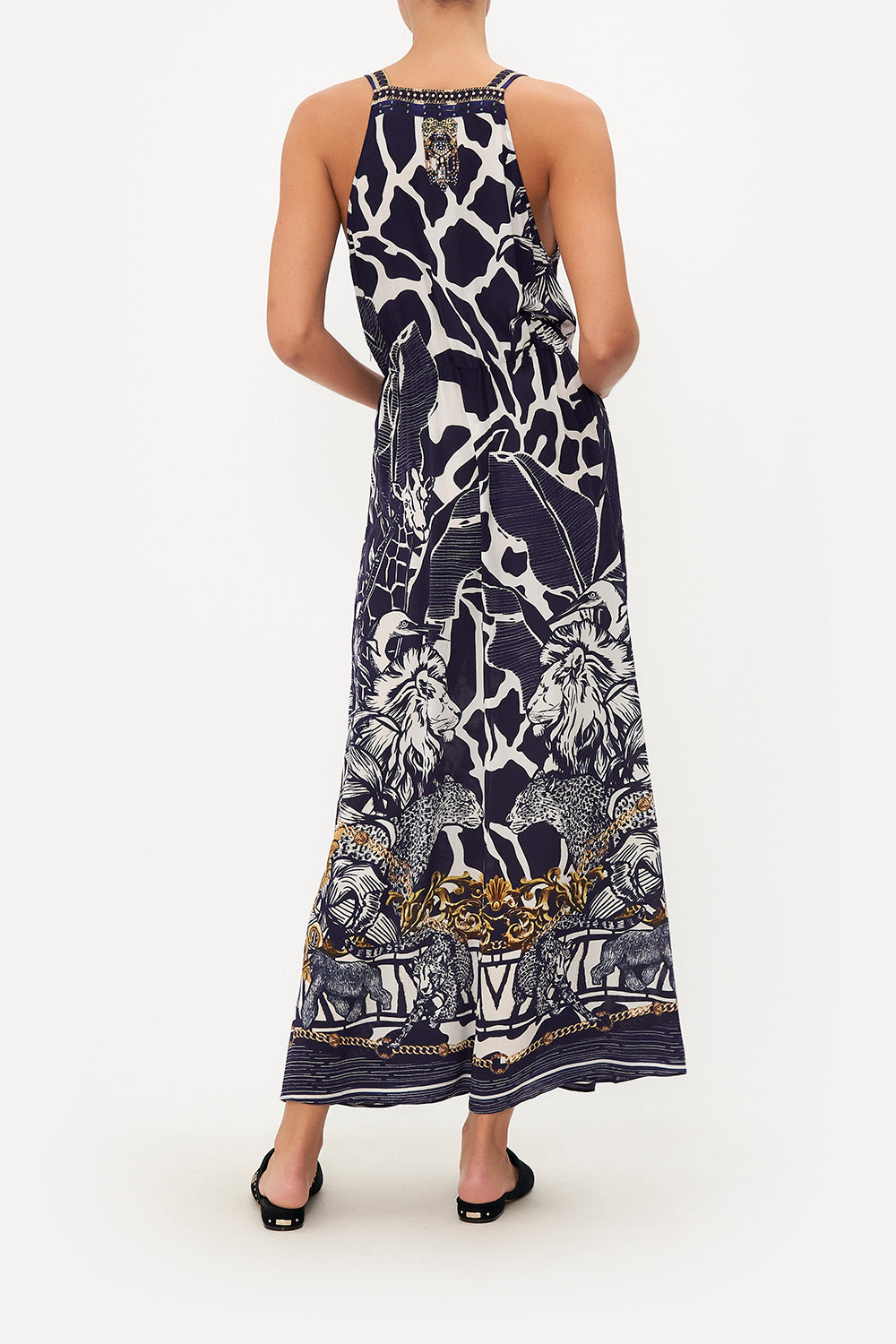 TWIST FRONT DRESS WITH HARDWARE WHERES YOUR HEAD AT