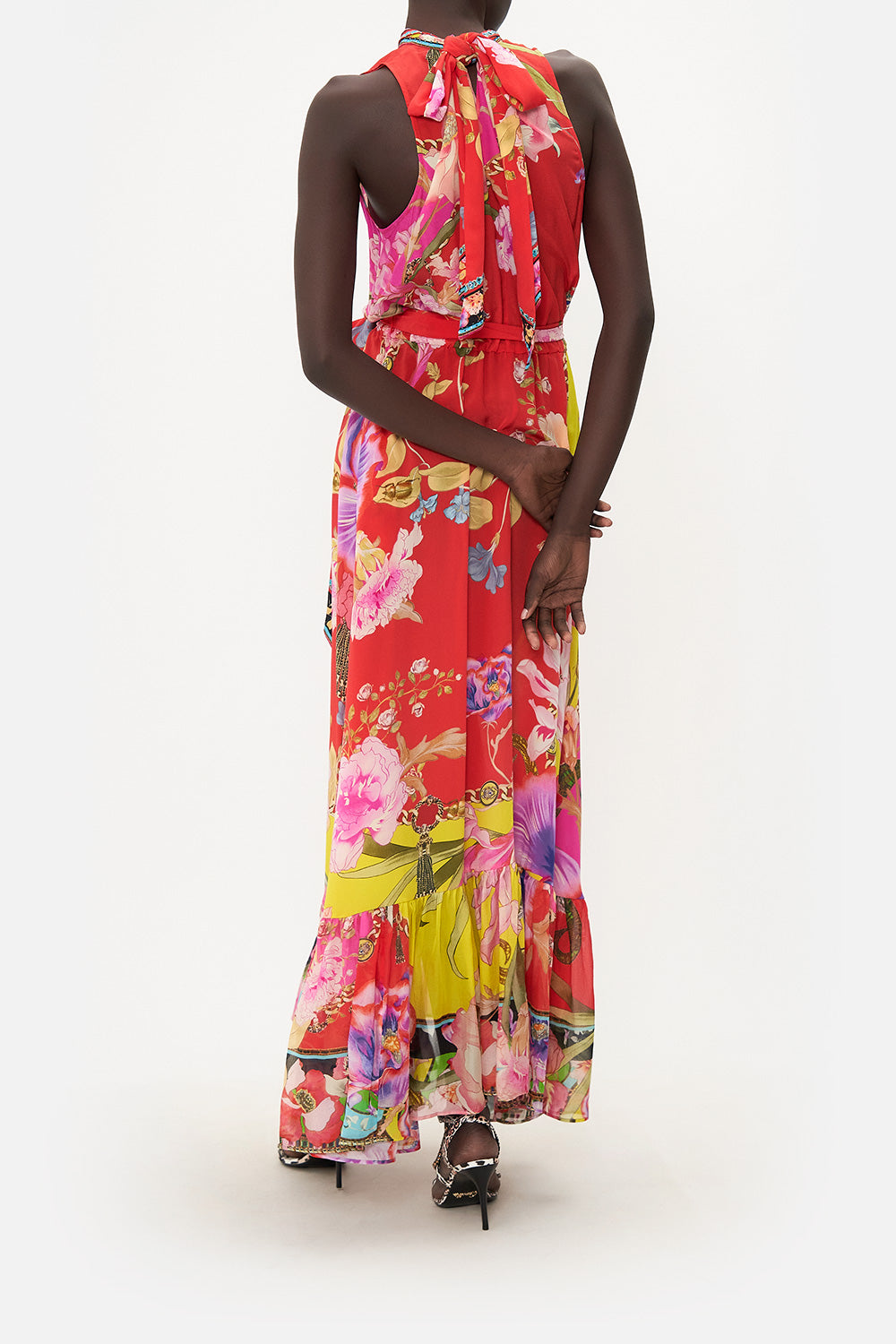 NECKTIE DRESS WITH ELASTICATED WAIST THE BEETLES