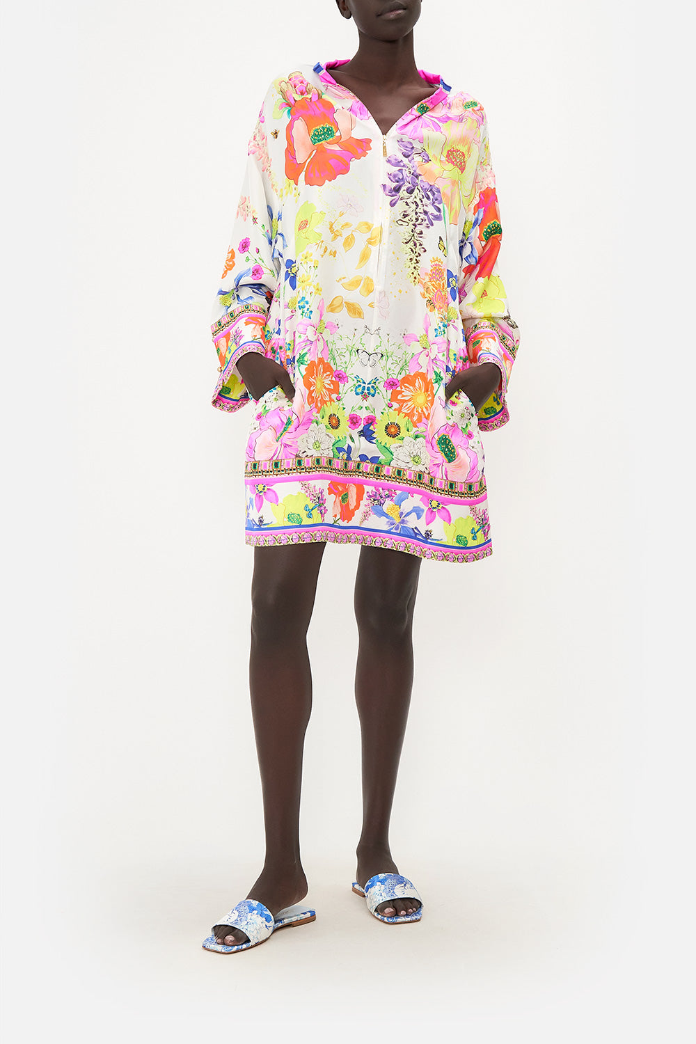 ZIP FRONT SHIRT DRESS FAIRY GANG