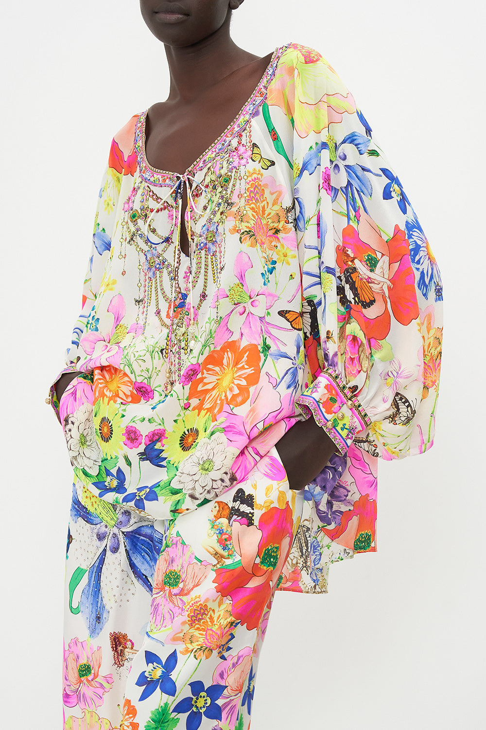 RAGLAN SLEEVE BLOUSE WITH CUFF FAIRY GANG