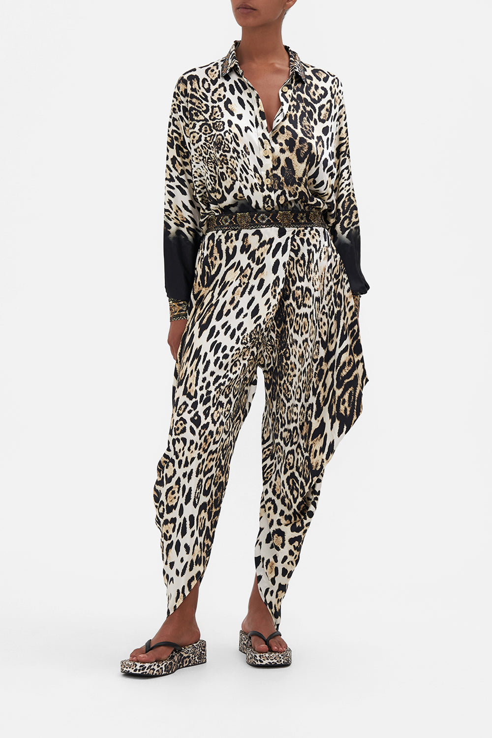 DRAPED SIDE PANT COOL FOR CATS