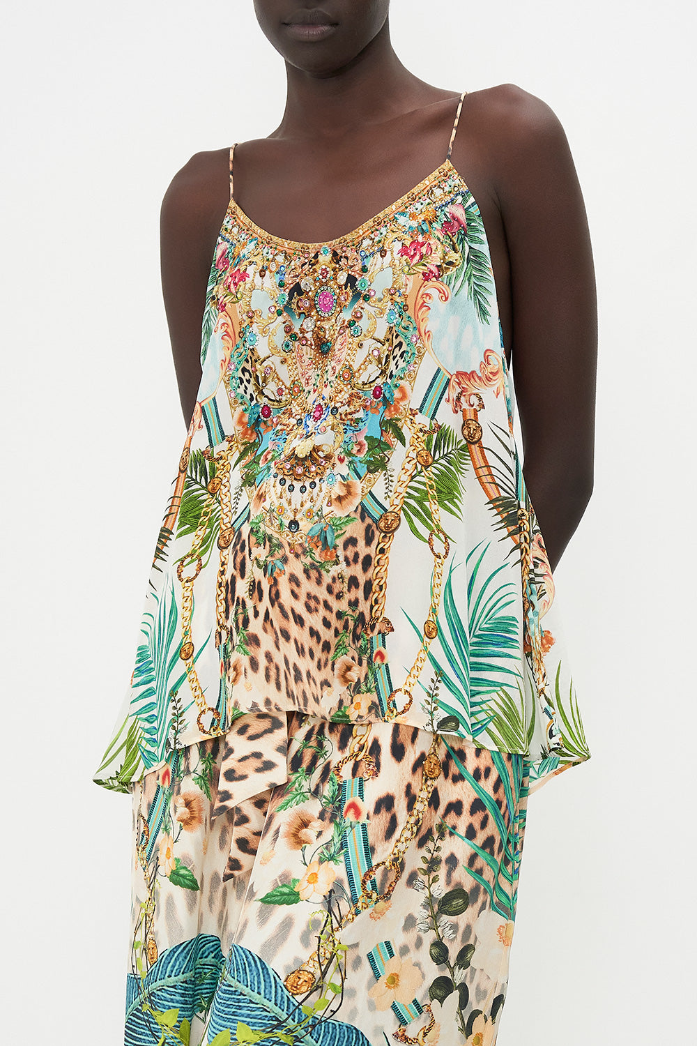 T BACK SHOESTRING TOP ROYALTY LOYALTY