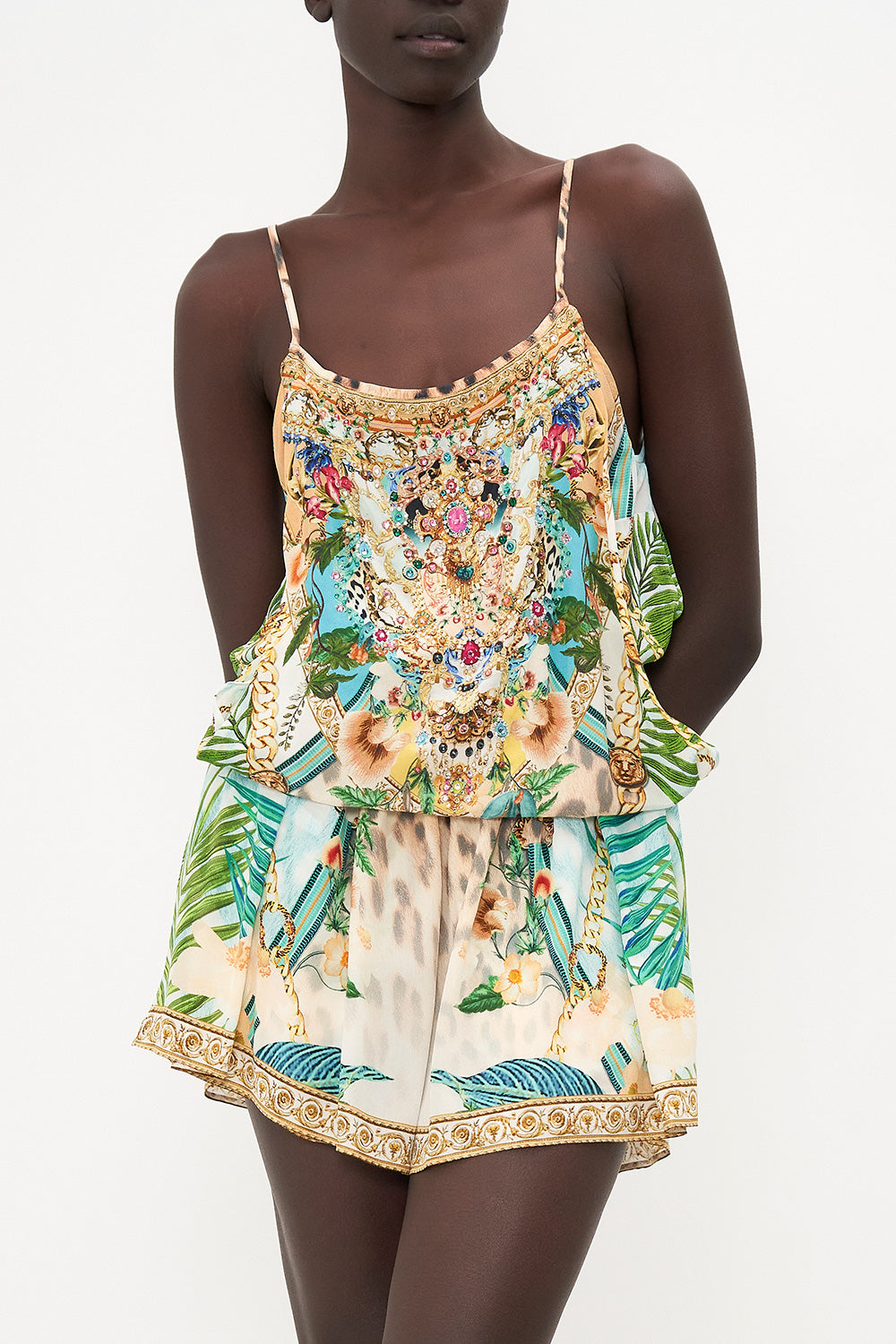 SHOESTRING STRAP PLAYSUIT ROYALTY LOYALTY