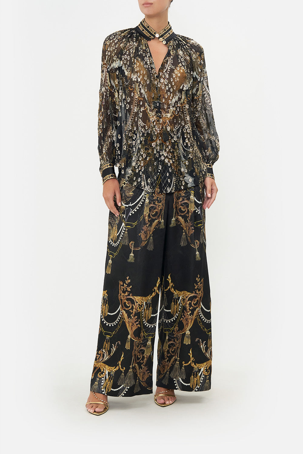 RAGLAN BUTTON UP SHIRT RAVIN RAVEN