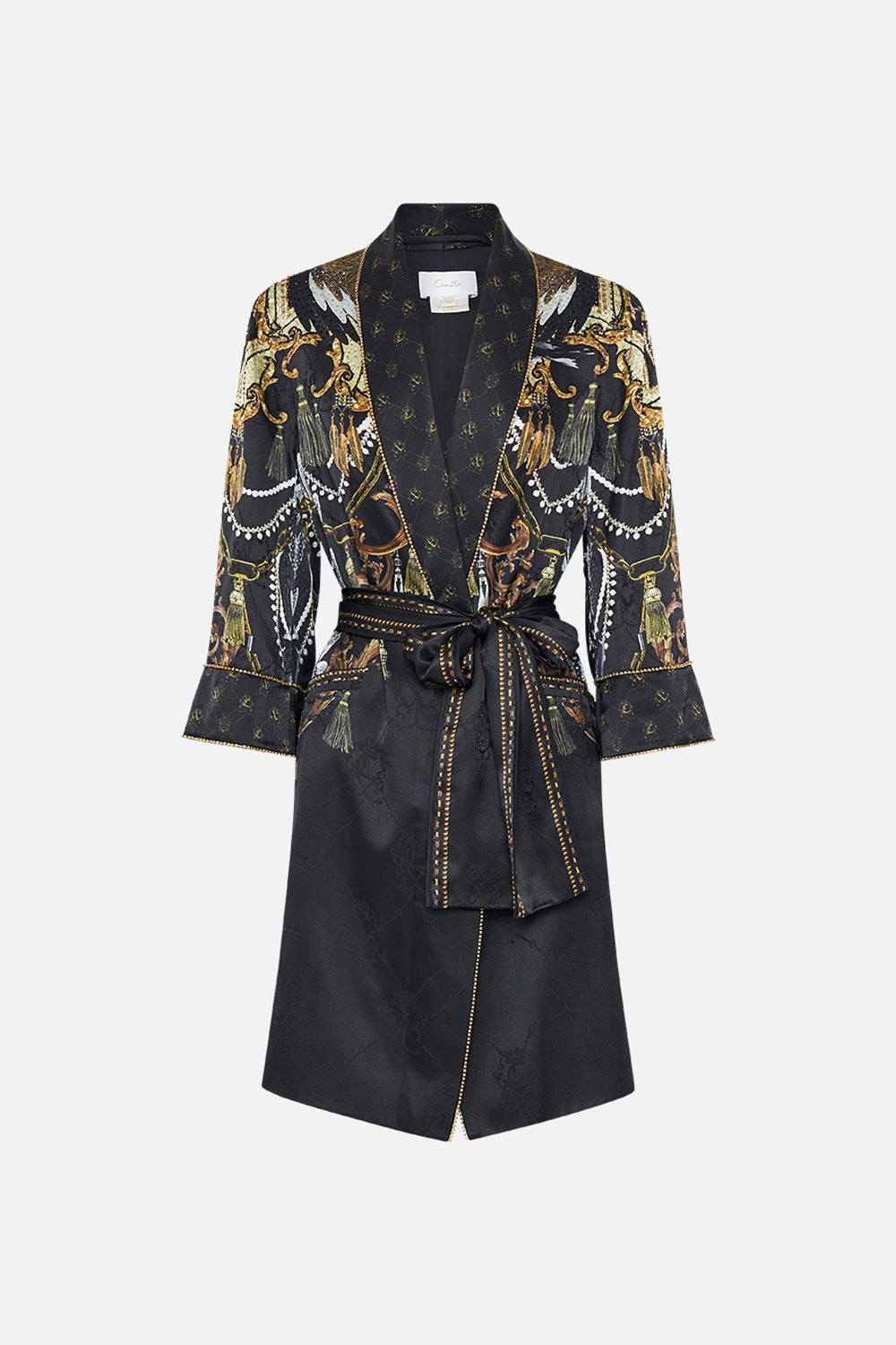 ROLL COLLAR PAJAMA JACKET RAVIN RAVEN