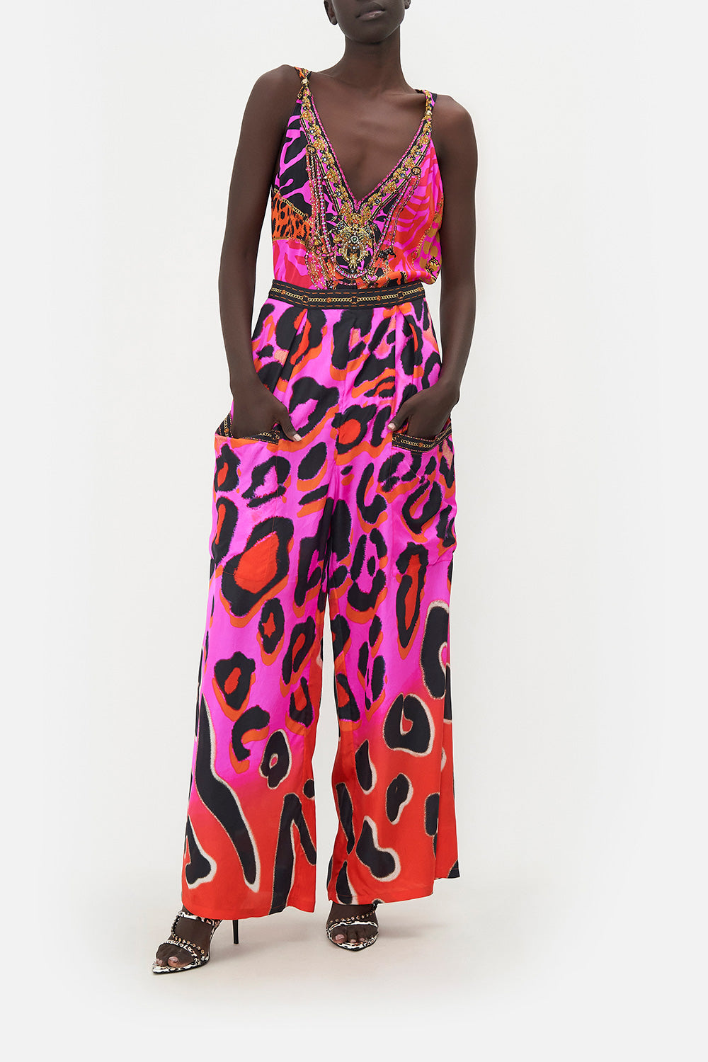 WIDE LEG TROUSER WITH FRONT POCKETS ALWAYS CHANGE YOUR SPOTS