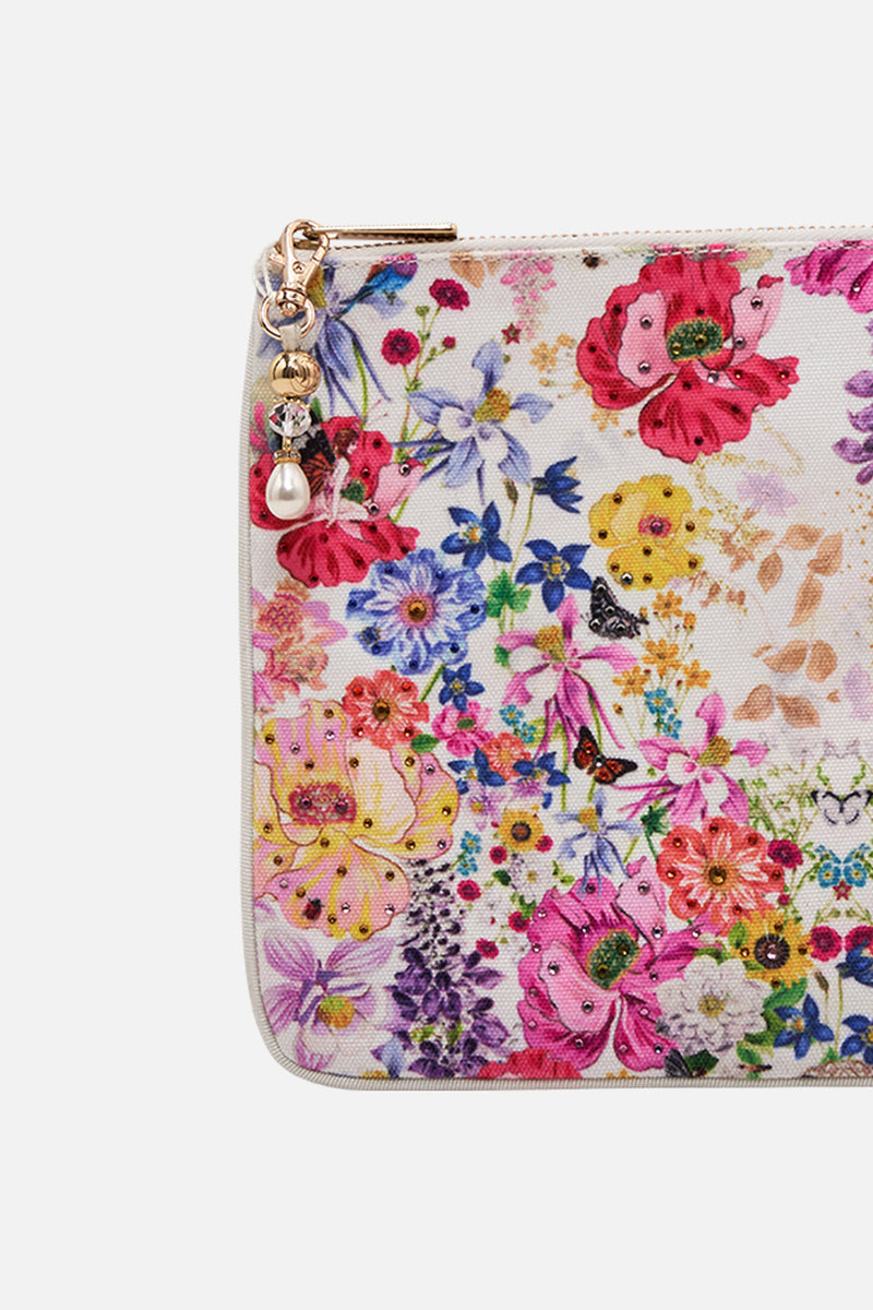 SMALL CANVAS CLUTCH FLORAISON main image 1