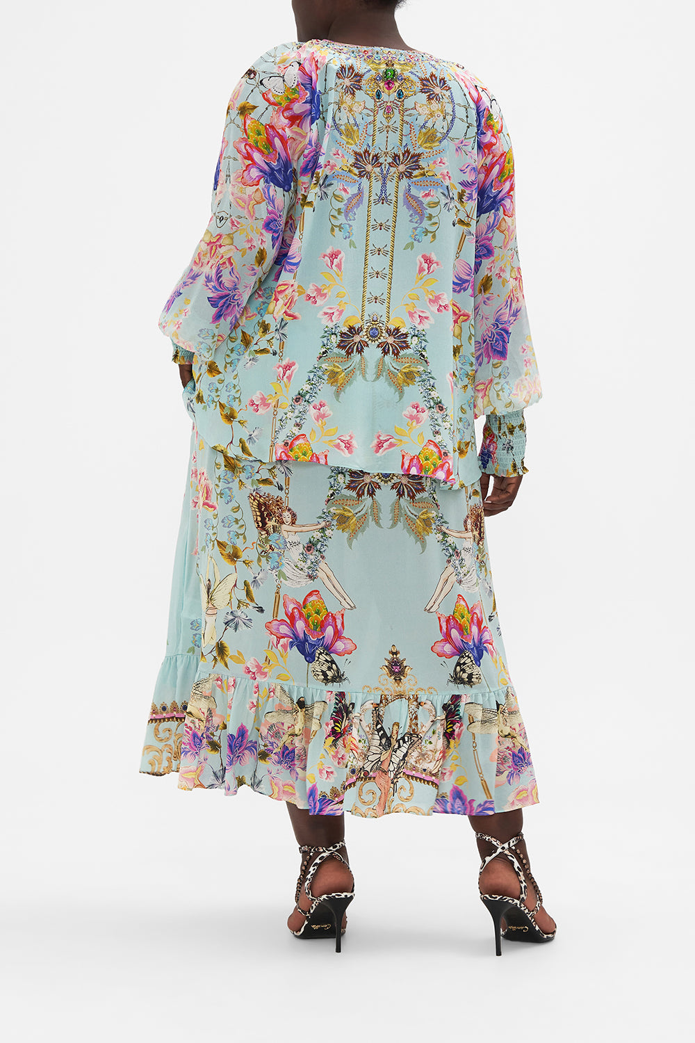 SHIRRED CUFF BLOUSE LOVE WEB