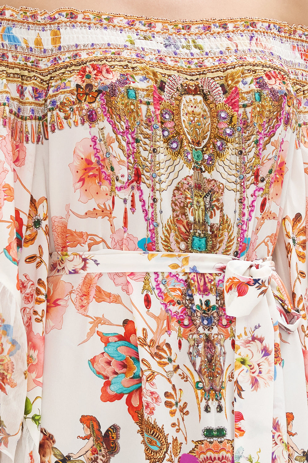 HIGH LOW HEM OFF SHOULDER DRESS SPIDER GIRL