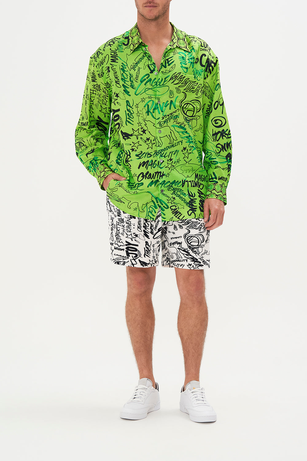 MENS OVERSIZED SHIRT ANTI AUTHORITY ANIMAL AUTHORITIES