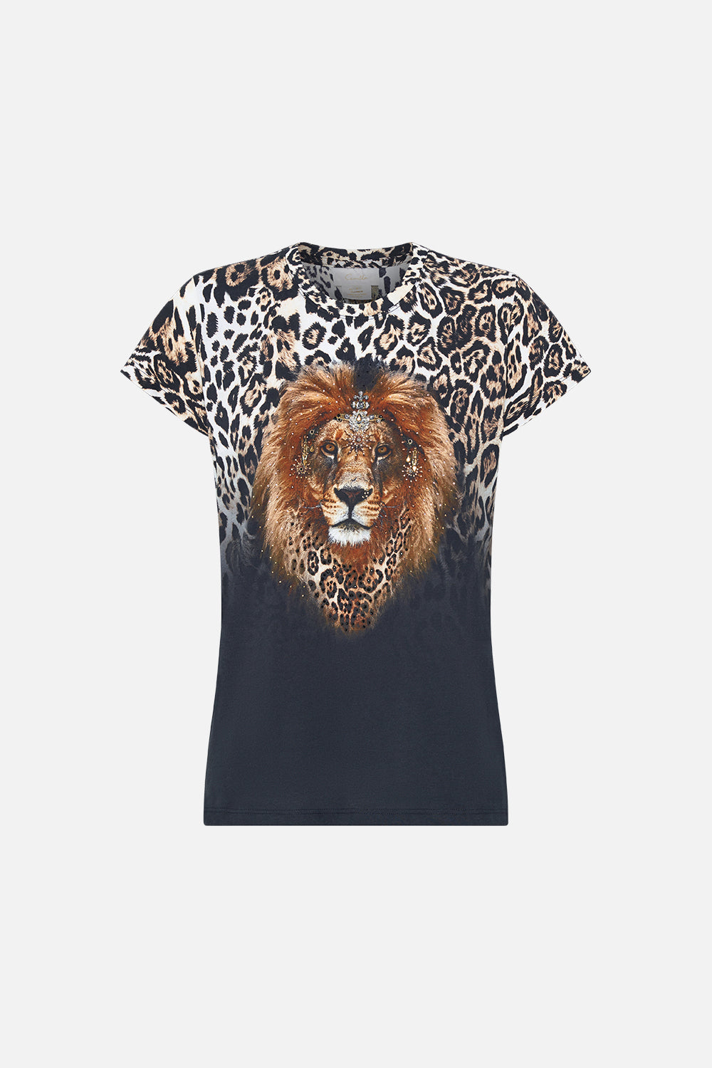 SLIM FIT ROUND NECK T-SHIRT COOL FOR CATS