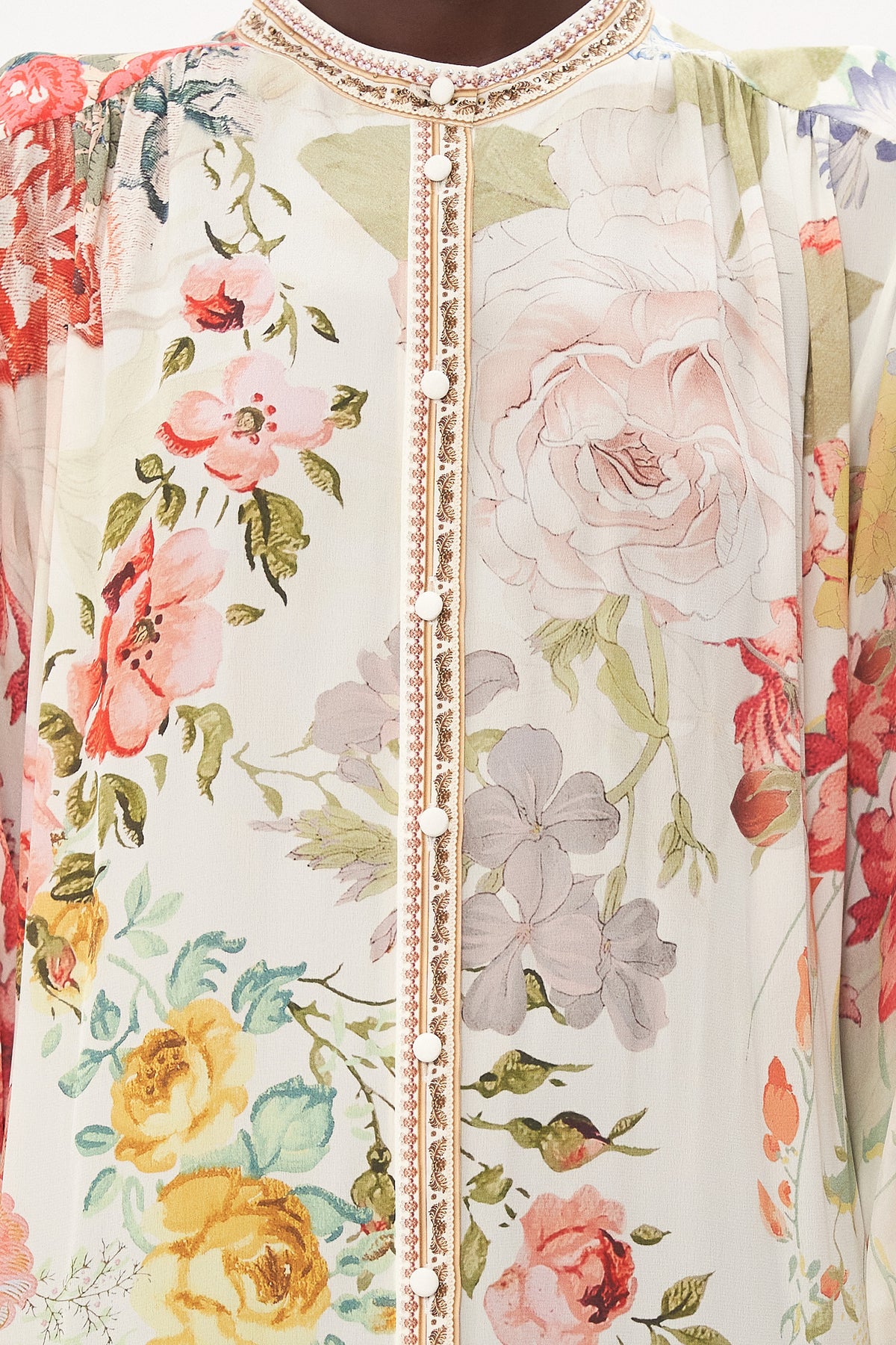 BUTTON THROUGH DRESS WITH YOKE ROMANTIC RITES