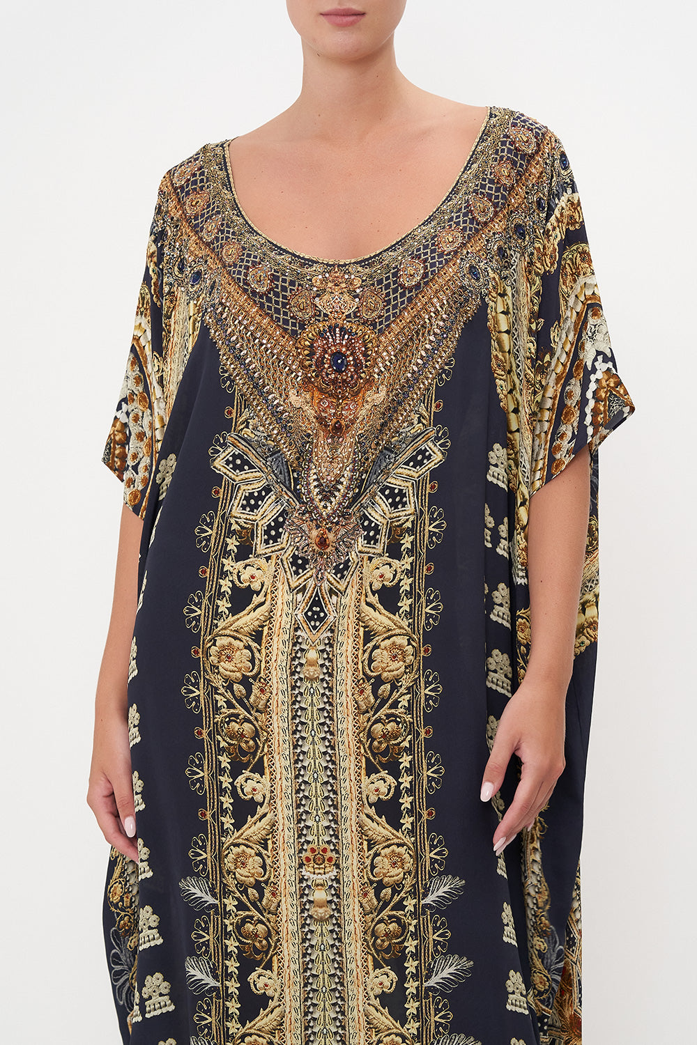 ROUND NECK KAFTAN ITS ALL OVER TORERO