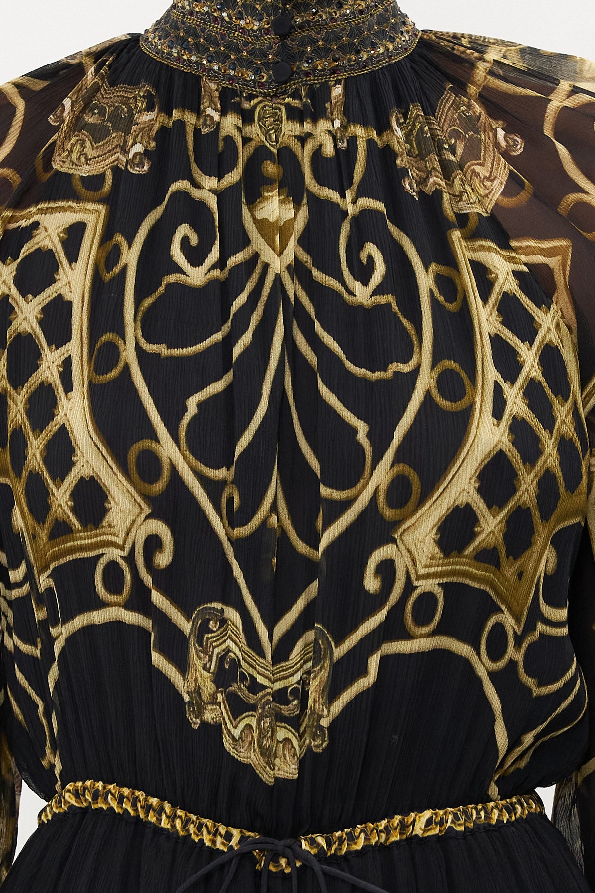 LONG SLEEVE DRESS WITH COLLAR SHADOWS OF ARMADA