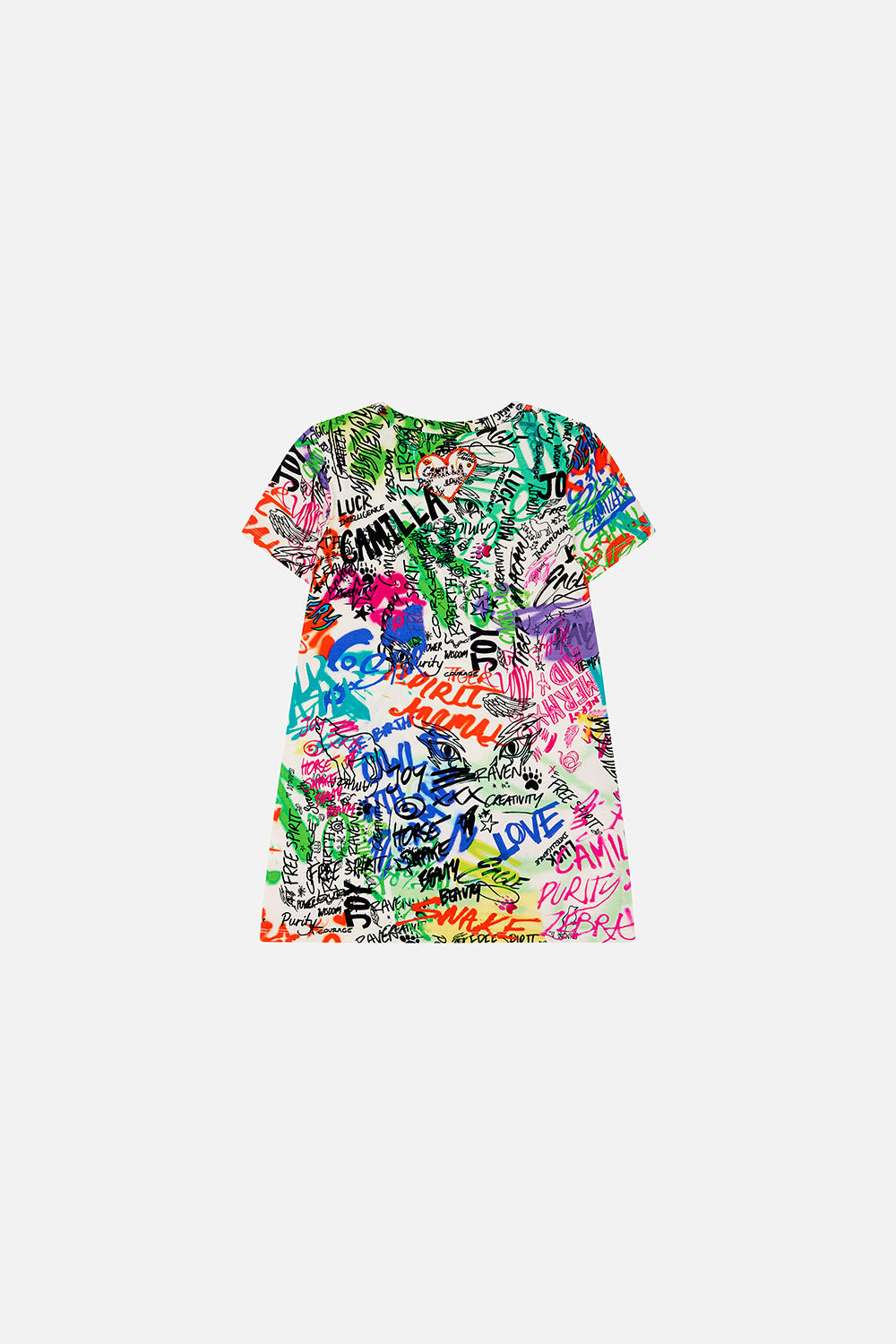 KIDS T-SHIRT DRESS 12-14 GRAFFITI THE WORLD