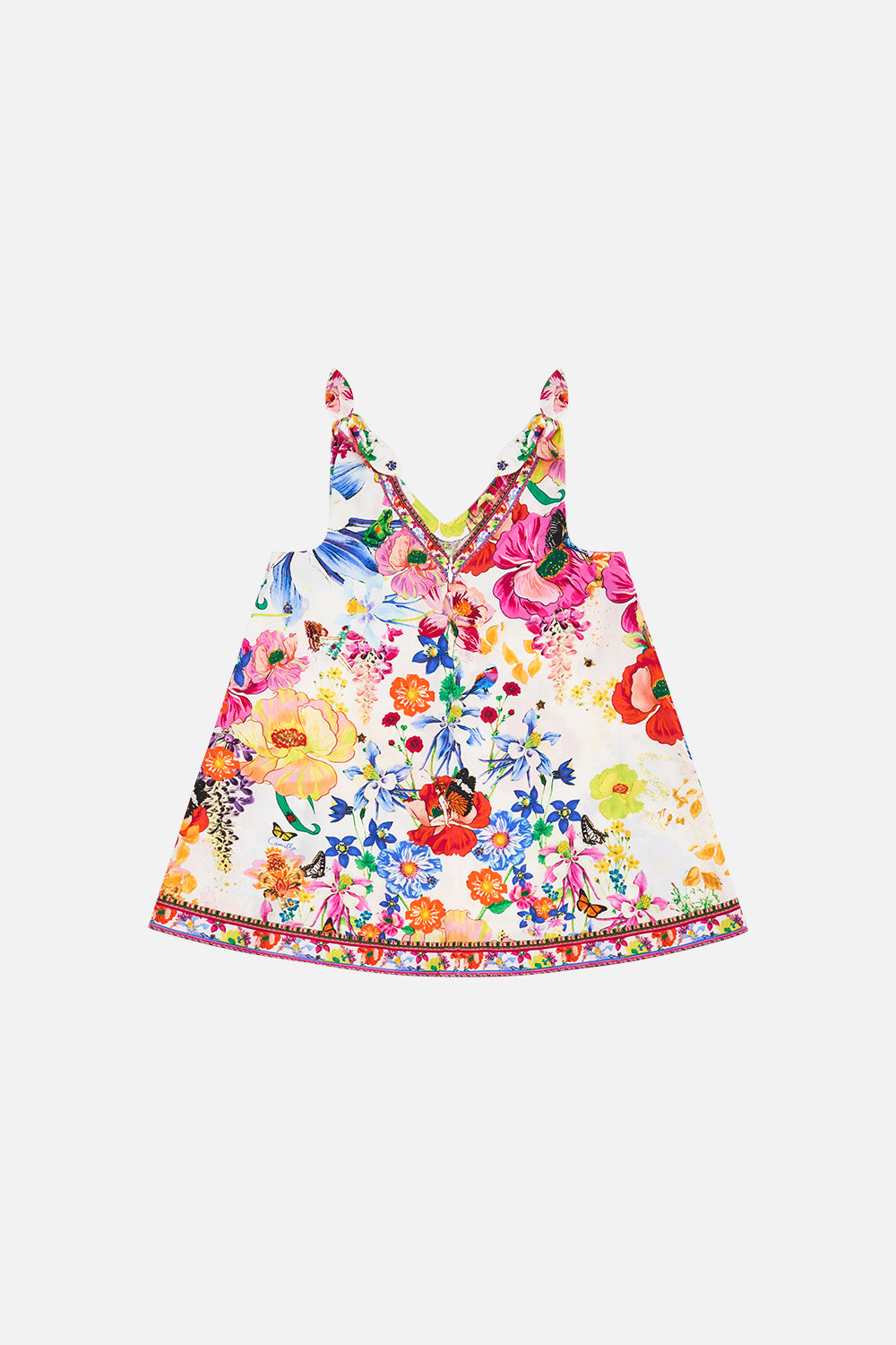KIDS TIE SHOULDER MIDI DRESS 4-10 FAIRY GANG