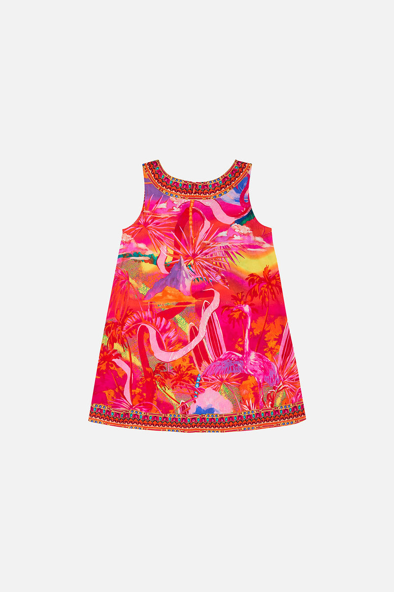 Kids Shift Dress 4-10, Flight Of The Flamingo | CAMILLA AU – CAMILLA