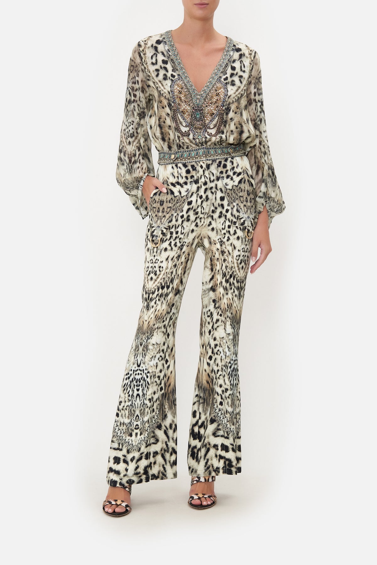 FLARE WITH D-RING DETAIL SNOW WHISPERS