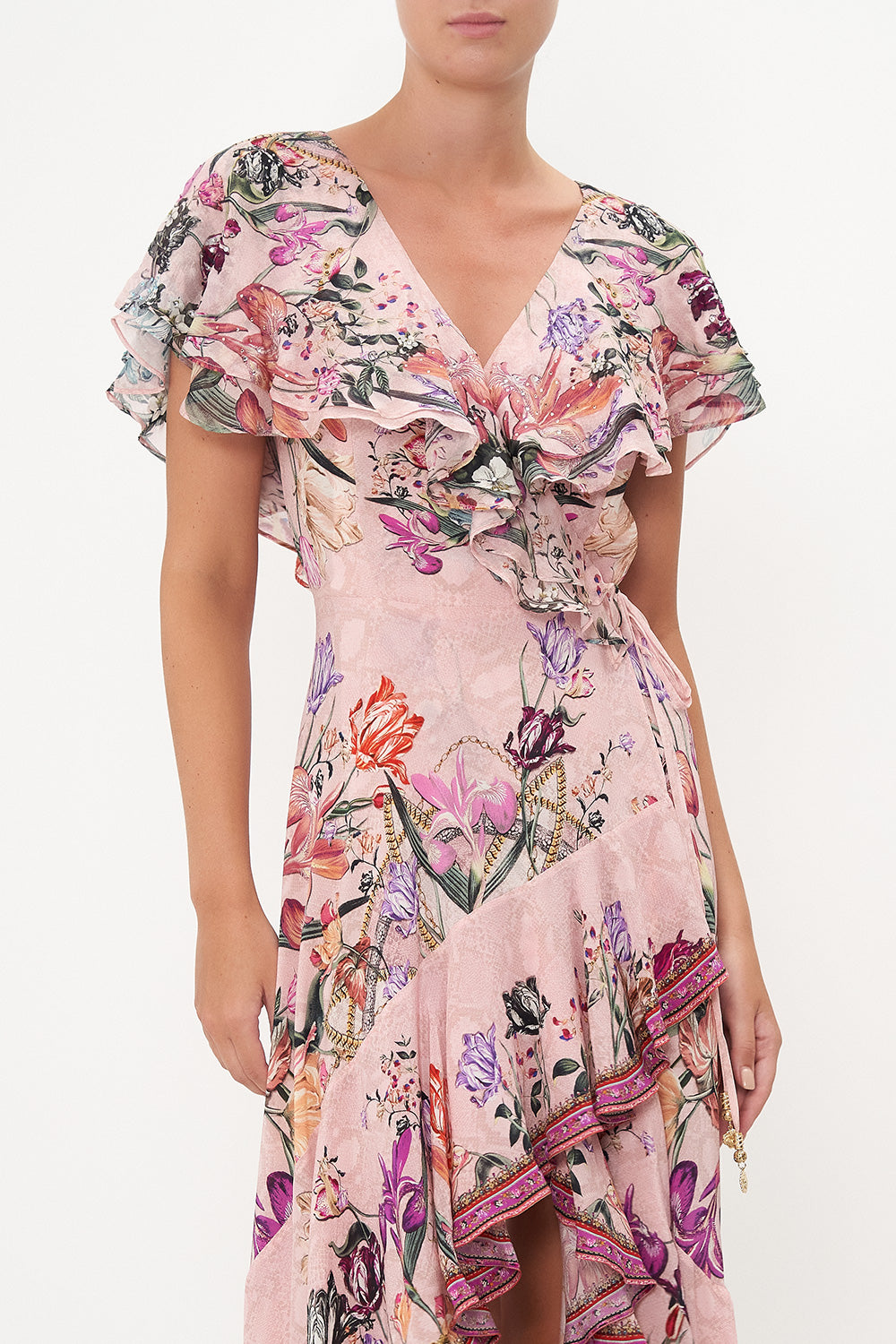 FRILL SLEEVE LONG DRESS MAD AS A SNAKE