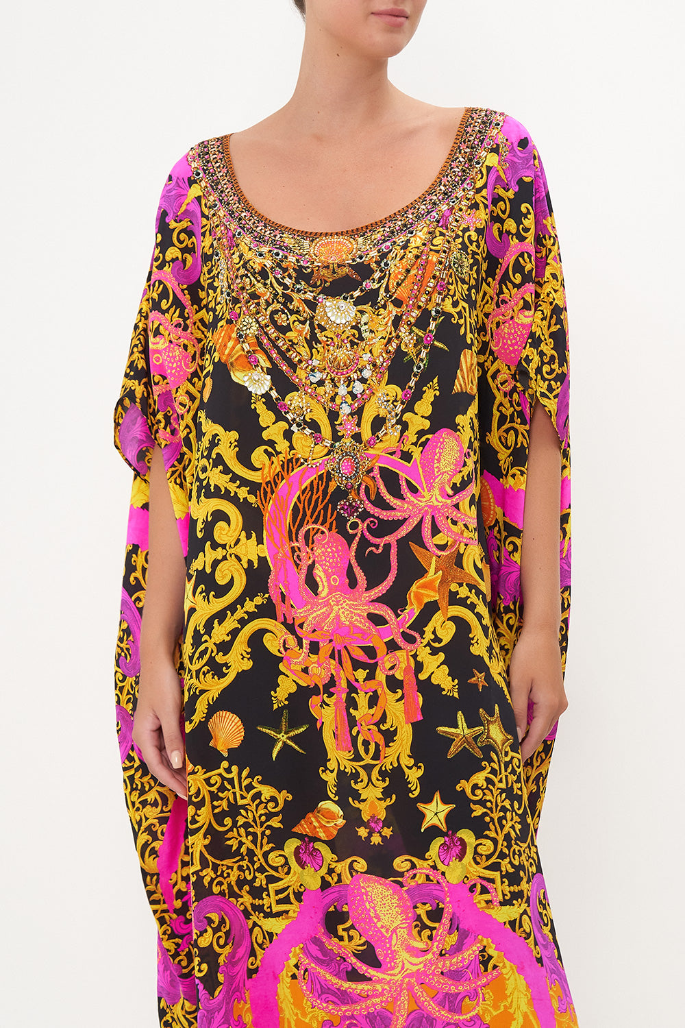 ROUND NECK KAFTAN OCTOPIA