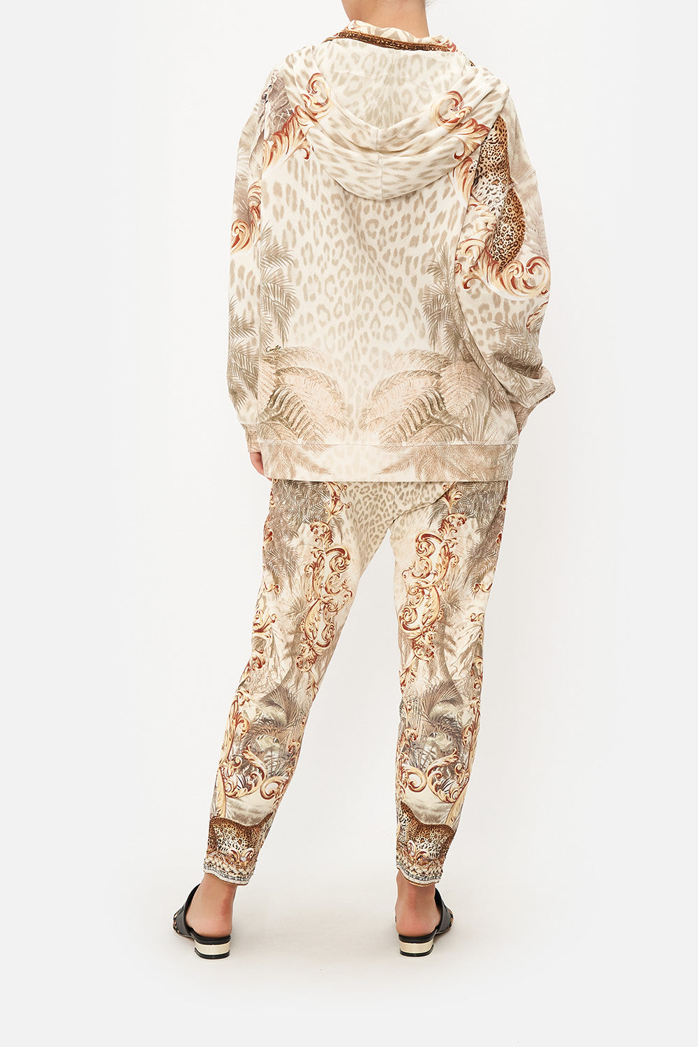 HALF ZIP HOODIE WITH POCKET FLAP PALAZZO PARTY