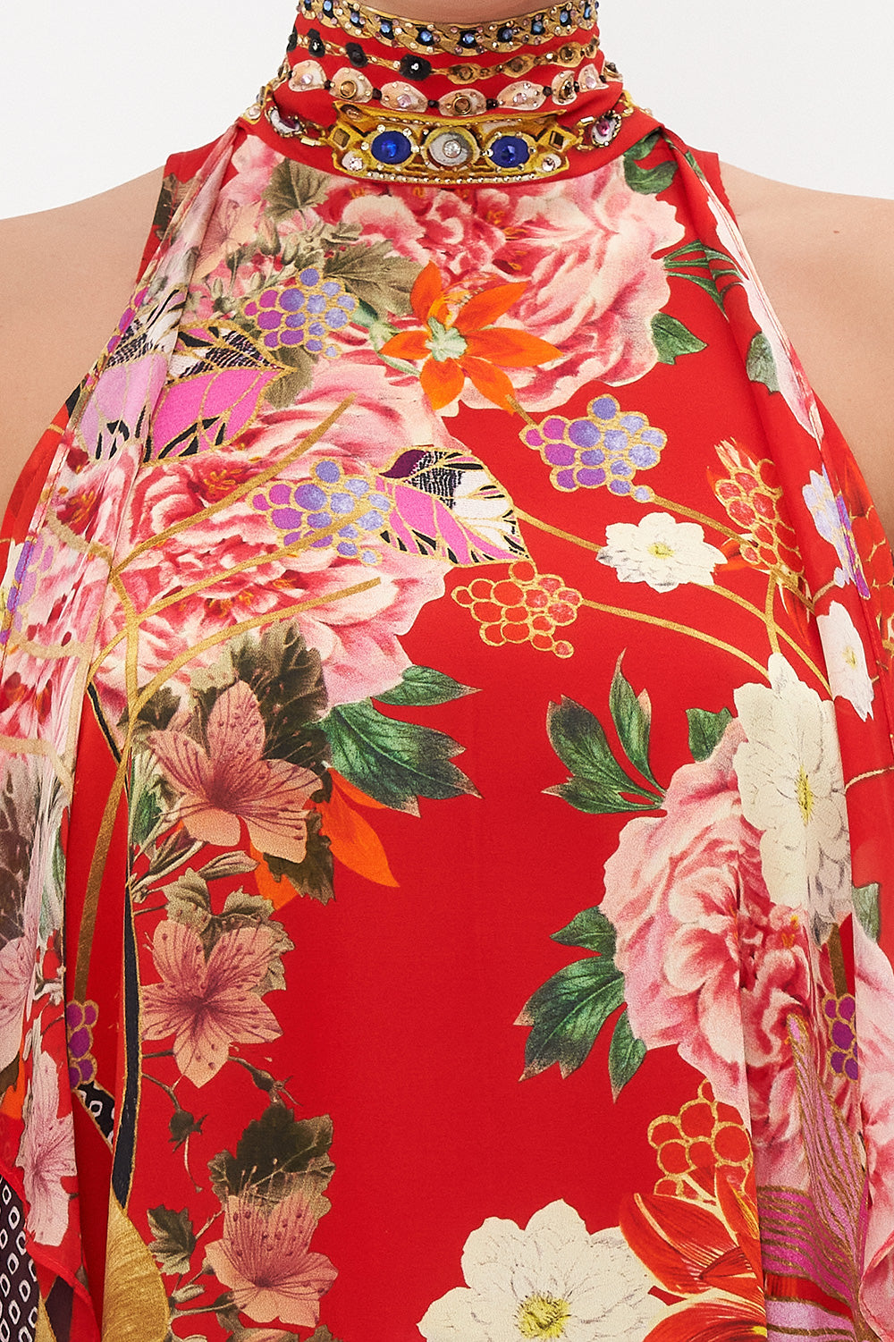 NECK TIE SHORT DRESS THE LEGEND OF ZIBA