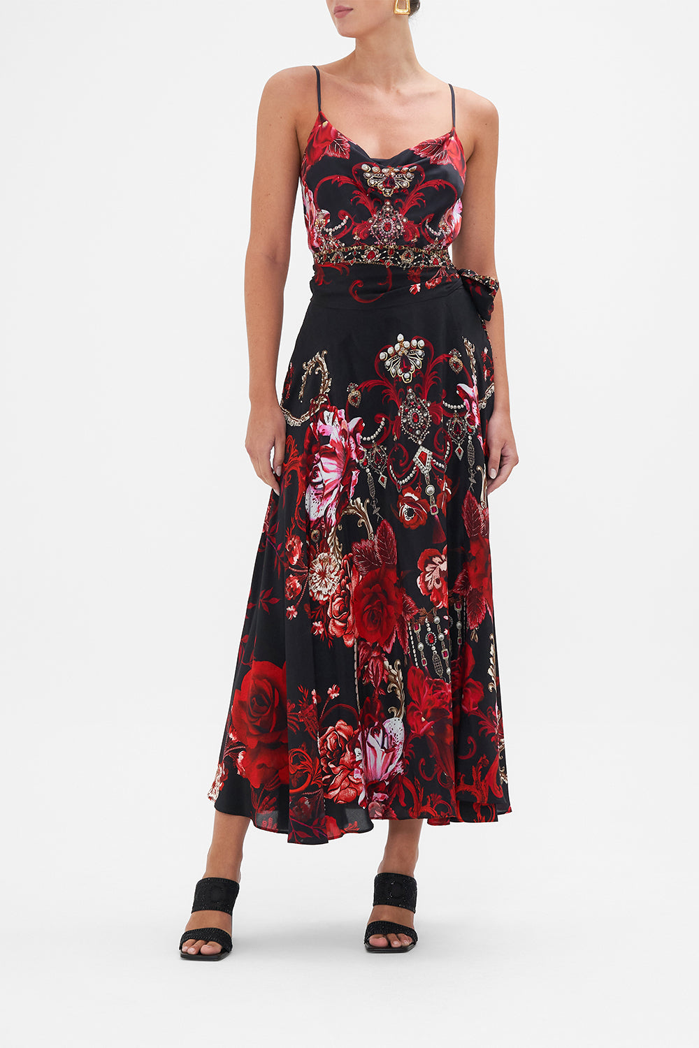 Ballet Wrap Skirt Sisterhood Of The Rose print by CAMILLA